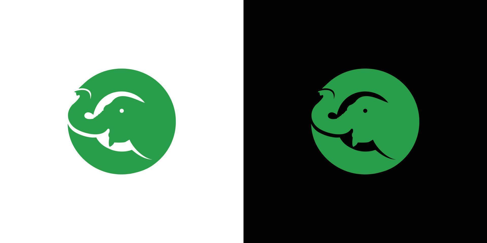 Modern and interesting initial letter O elephant logo design vector