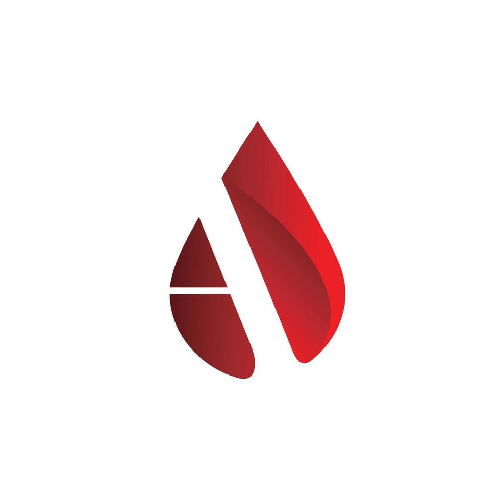Cool and modern initial letter A logo design for an oil mining company vector