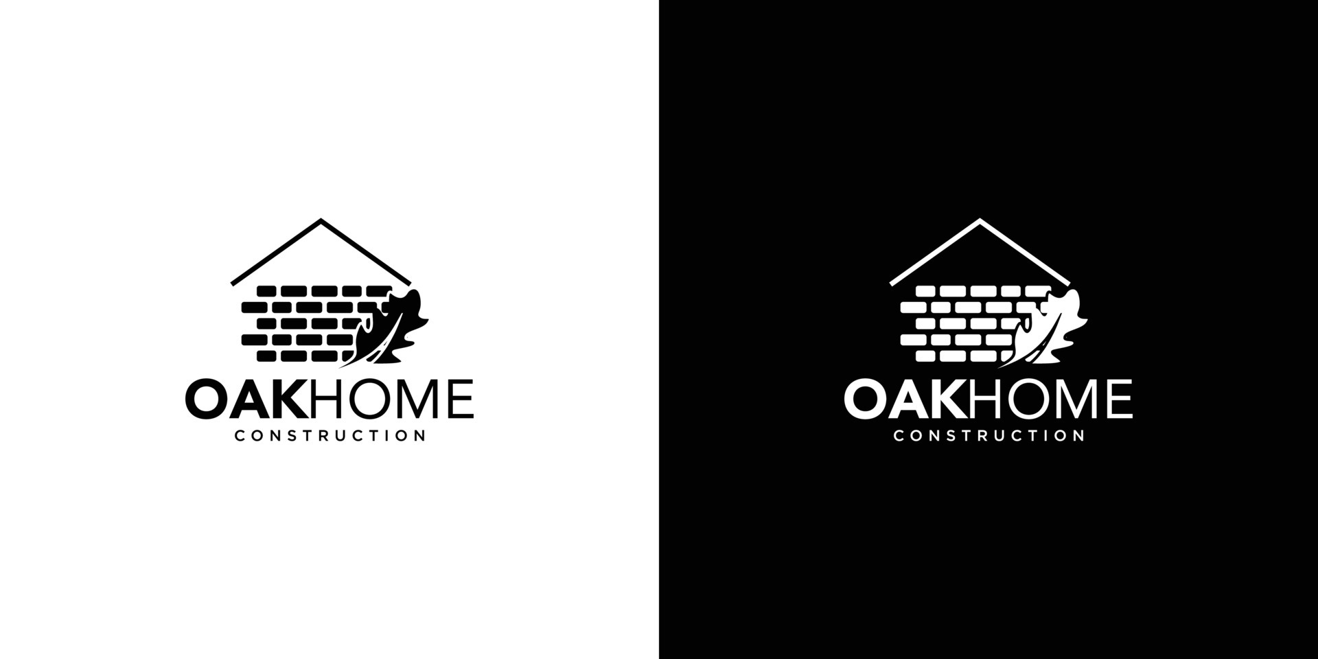 Modern and professional oak house construction logo design 4565991 ...