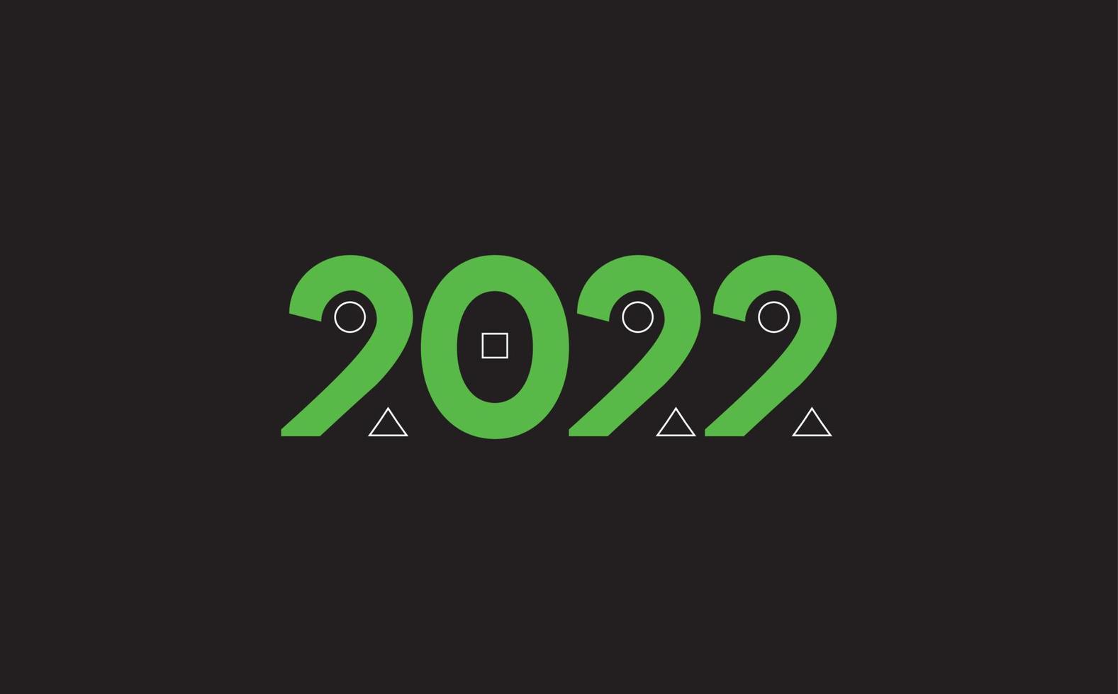 Happy New Year 2022 Wishing Celebration Game Button Script Text Lettering Celebrate Festival Premium Modern Minimal Alphabet Numeric Letters Editable Vector File