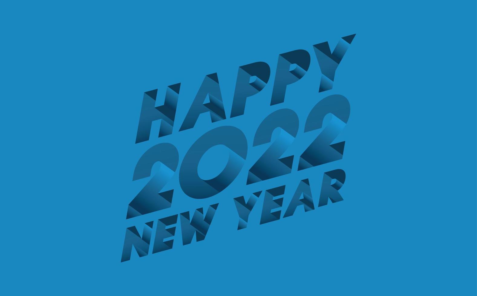 Happy New Year 2022 3D Cutout Emboss Wishing Celebration Script Text Lettering Celebrate Festival Premium Modern Minimal Alphabet Numeric Letters Editable Vector File