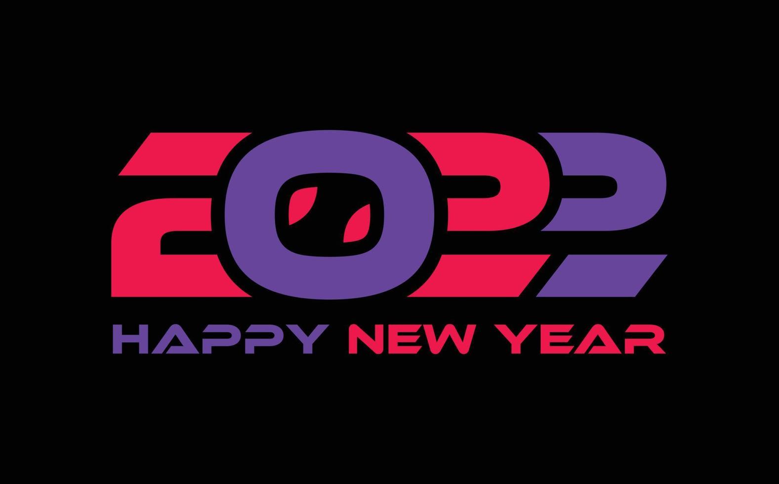 Celebrate Happy New Year 2022 Calendar Wishing Celebration Script Text Lettering Festival Premium Modern Minimal Alphabet Numeric Letters Editable Vector File