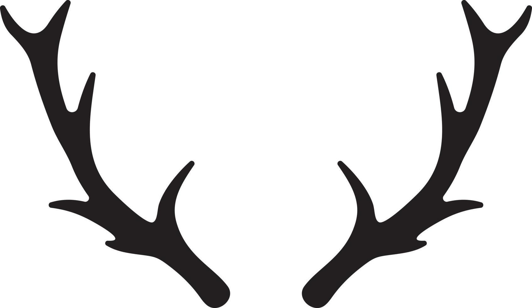 Black Antlers horns vector