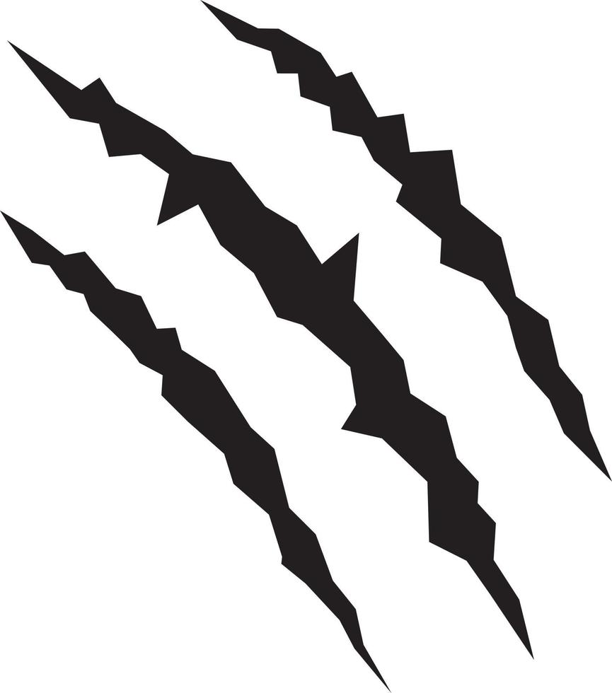 Animal monster claw mark vector