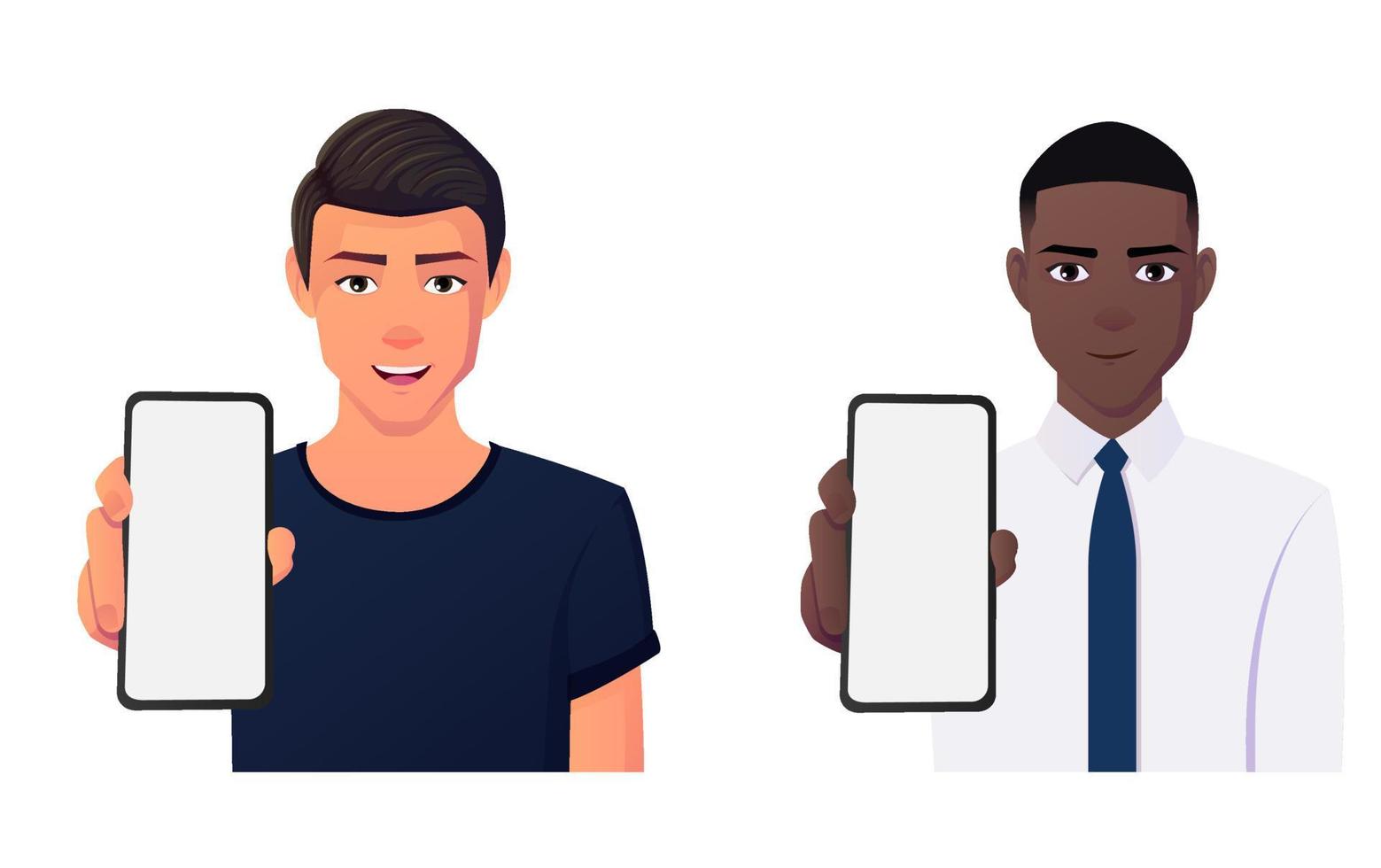 Cartoon Man Holding Showing Blank Phone screen. 4566209 Vector Art at Vecteezy Cartoon Man Holding Showing Blank Phone screen. 4566209 Vector Art at Vecteezy