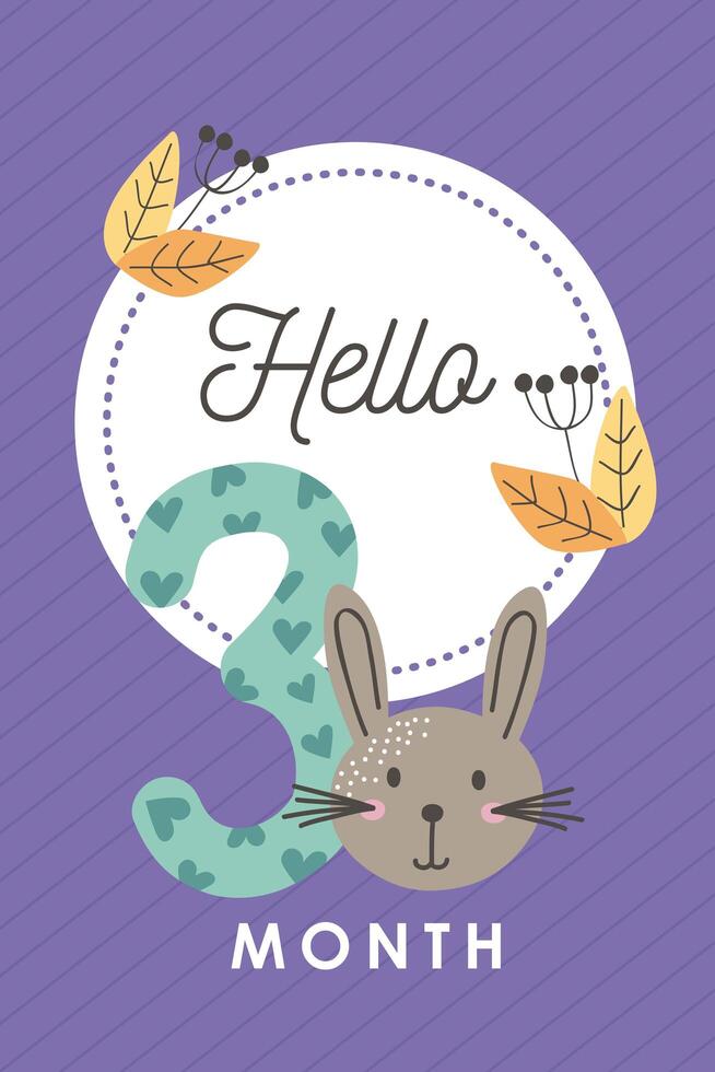 baby month cartel vector