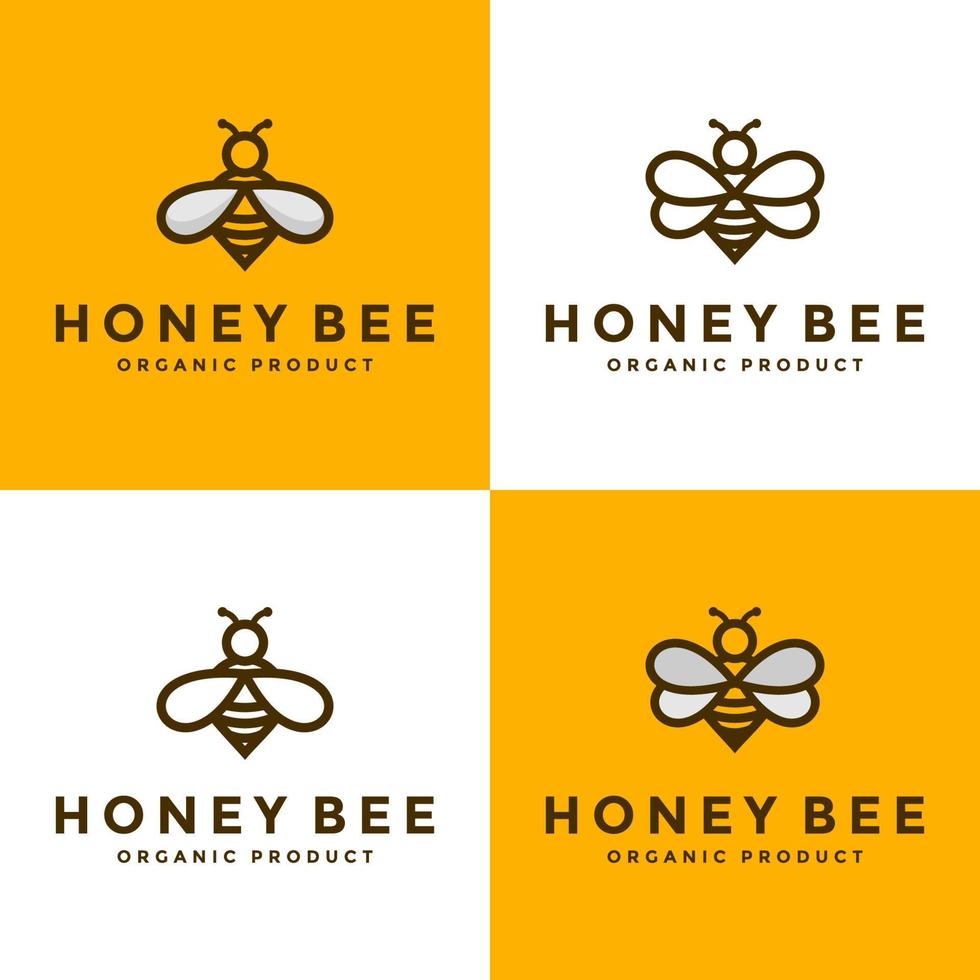 miel abeja logo vector Vector en Vecteezy