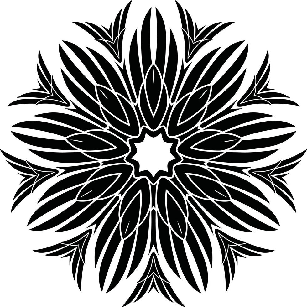 Mandalas para colorear páginas de libros, adornos redondos decorativos en forma de flor, vector oriental, patrones de terapia antiestrés, elementos de diseño de tejido, vector de logotipos de yoga