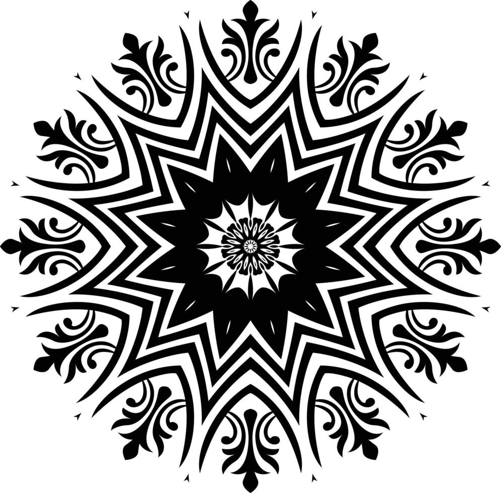 Mandalas para colorear páginas de libros, adornos redondos decorativos en forma de flor, vector oriental, patrones de terapia antiestrés, elementos de diseño de tejido, vector de logotipos de yoga