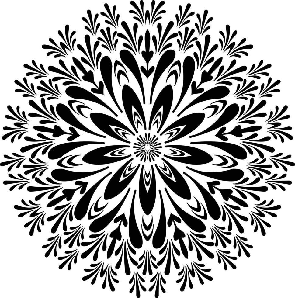 Mandalas para colorear páginas de libros, adornos redondos decorativos en forma de flor, vector oriental, patrones de terapia antiestrés, elementos de diseño de tejido, vector de logotipos de yoga