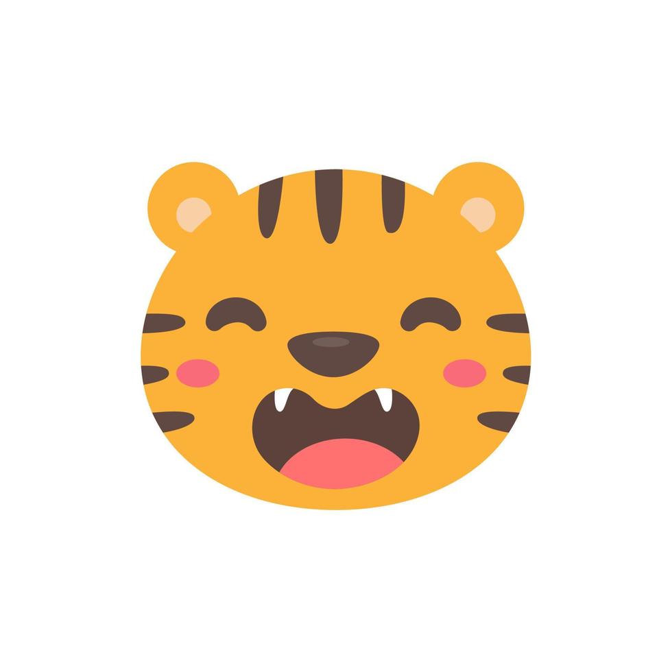 Wild animal cartoons. cute tiger Elements for decorating the year of the Tiger vector