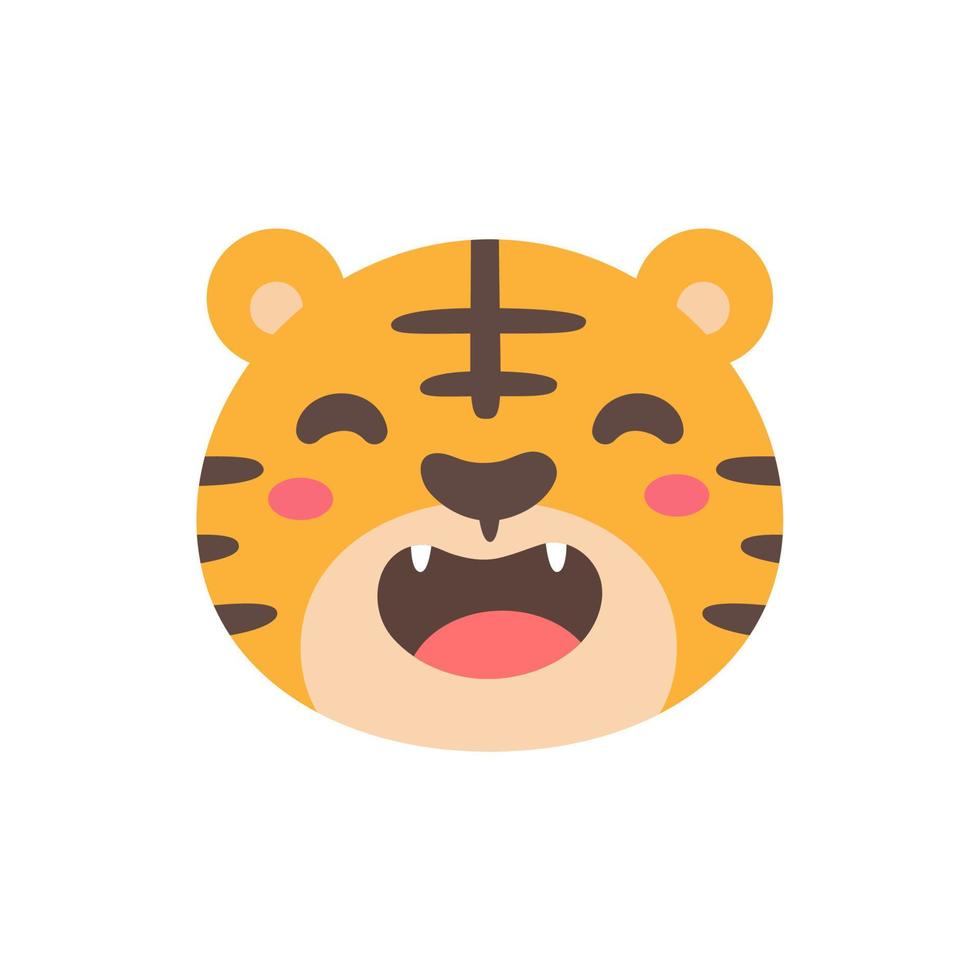 Wild animal cartoons. cute tiger Elements for decorating the year of the Tiger vector