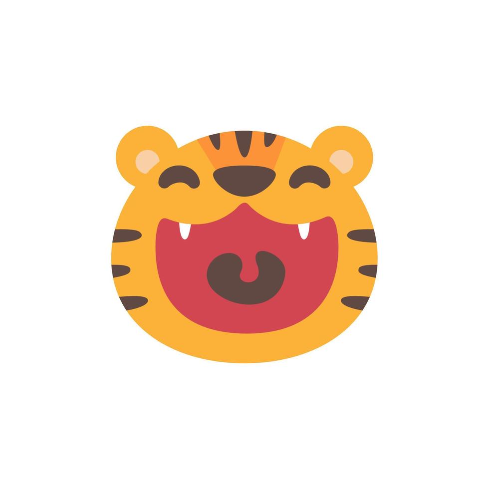 Wild animal cartoons. cute tiger Elements for decorating the year of the Tiger vector