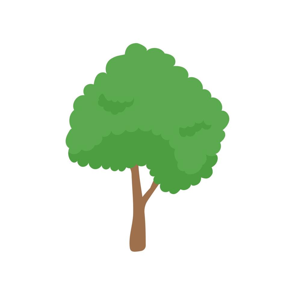 vector elemento de árbol verde. bosque fértil para decoración