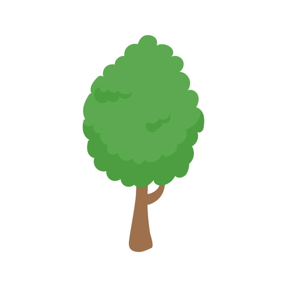 vector elemento de árbol verde. bosque fértil para decoración