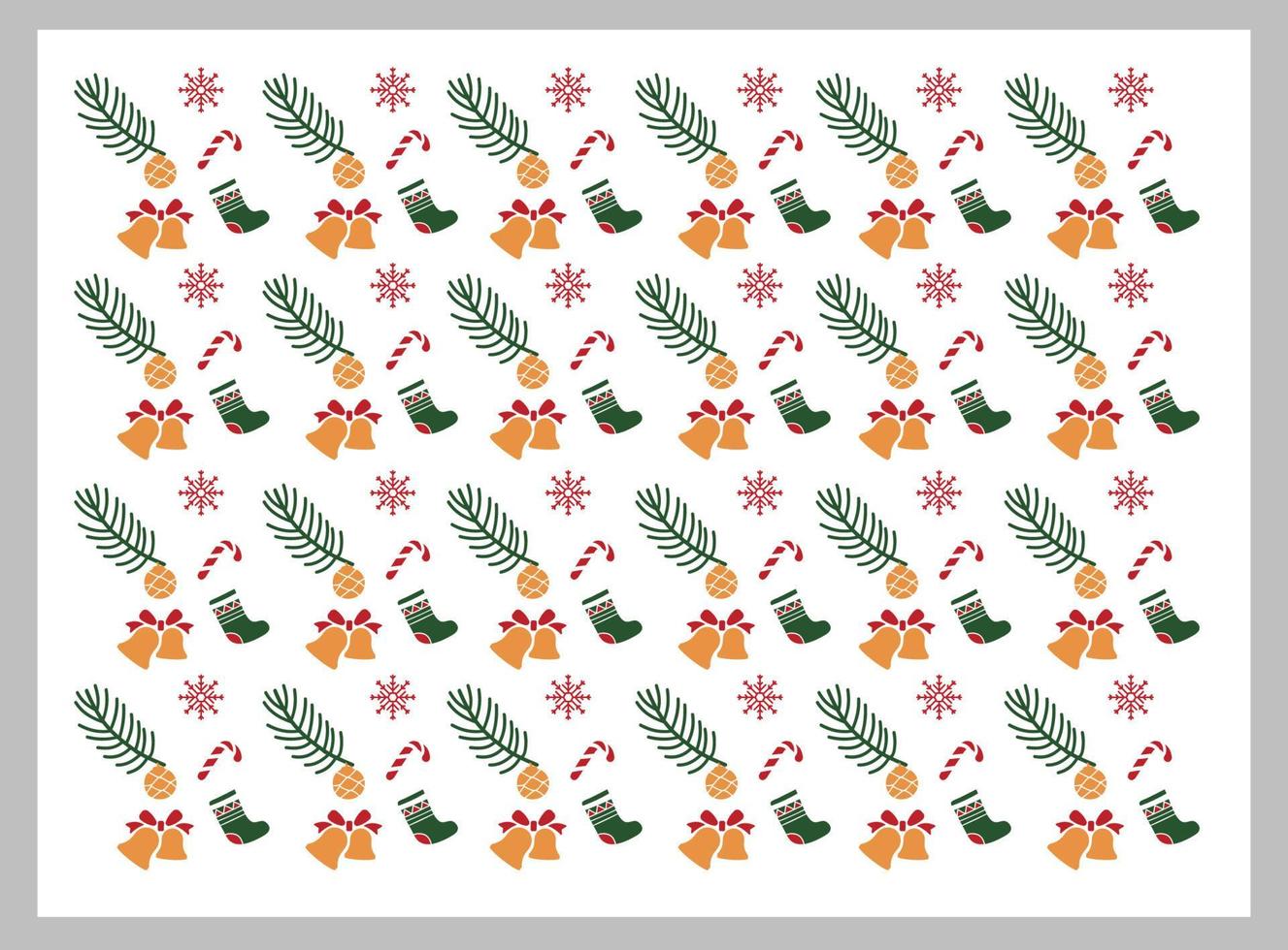 christmas background pattern with colorful christmas tree for poster and banner vector