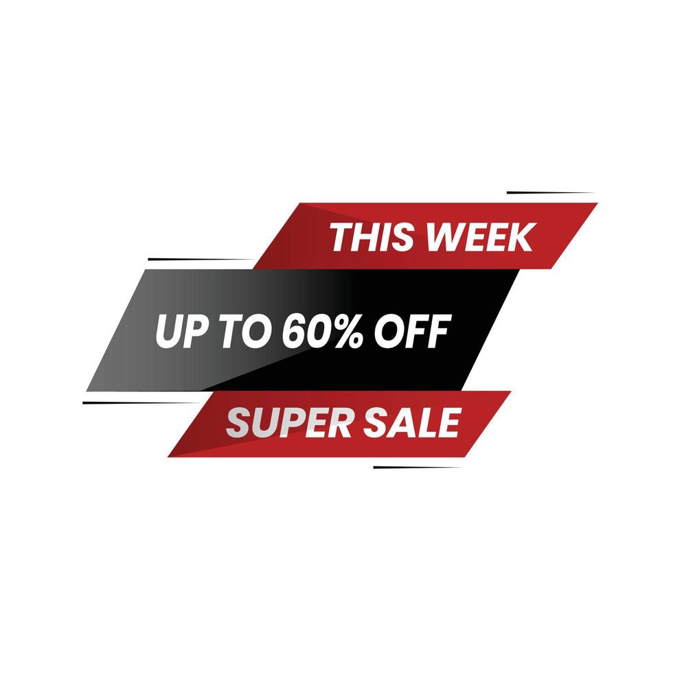 Special offer banners on transparent background. Vector illustration.