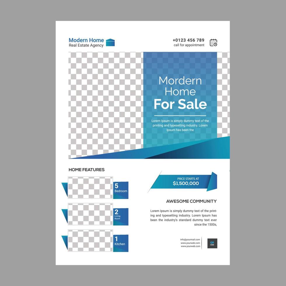 Creative business flyer poster  template design layout vector