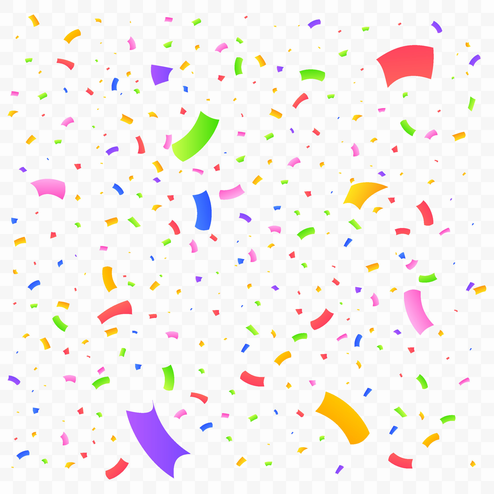 Colorful confetti isolated on transparent background. Confetti PNG  illustration for festival background. Multicolor party tinsel and confetti  explosion. Birthday celebration. Carnival elements PNG. 22993659 PNG