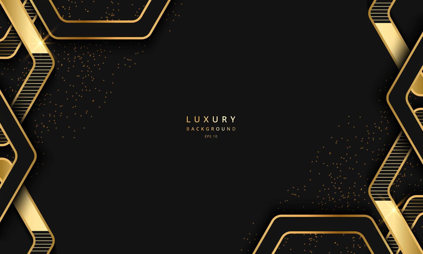 Abstract gold background with golden element and texture, luxury background concept. Suitable for various background design, template, banner, poster, presentation, etc. vector