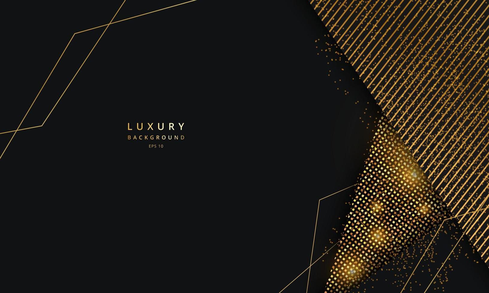 Abstract gold background with golden element and texture, luxury background concept. Suitable for various background design, template, banner, poster, presentation, etc. vector