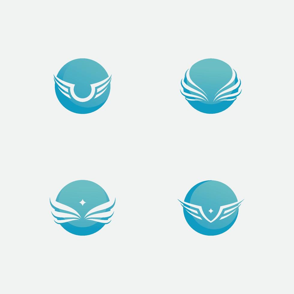 Falcon Wing  Vector Logo Icon Template