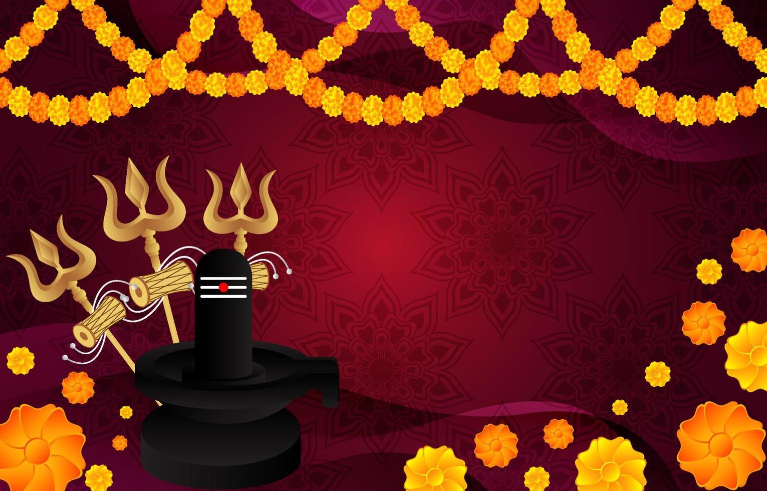 Maha Shivratri Background vector