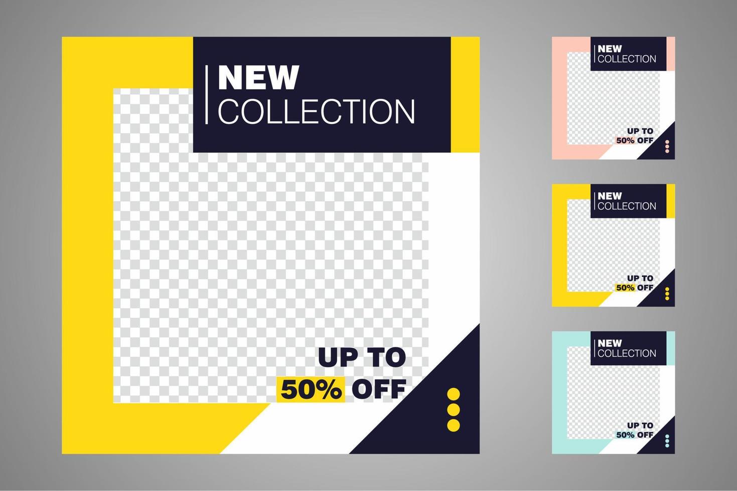 Suitable for social media posts templates and web or internet ads. vector