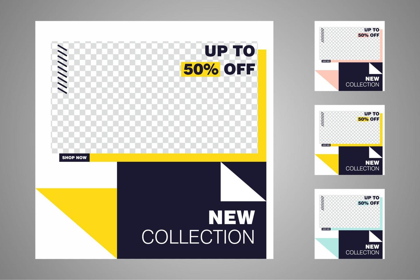 Suitable for social media posts templates and web or internet ads. vector