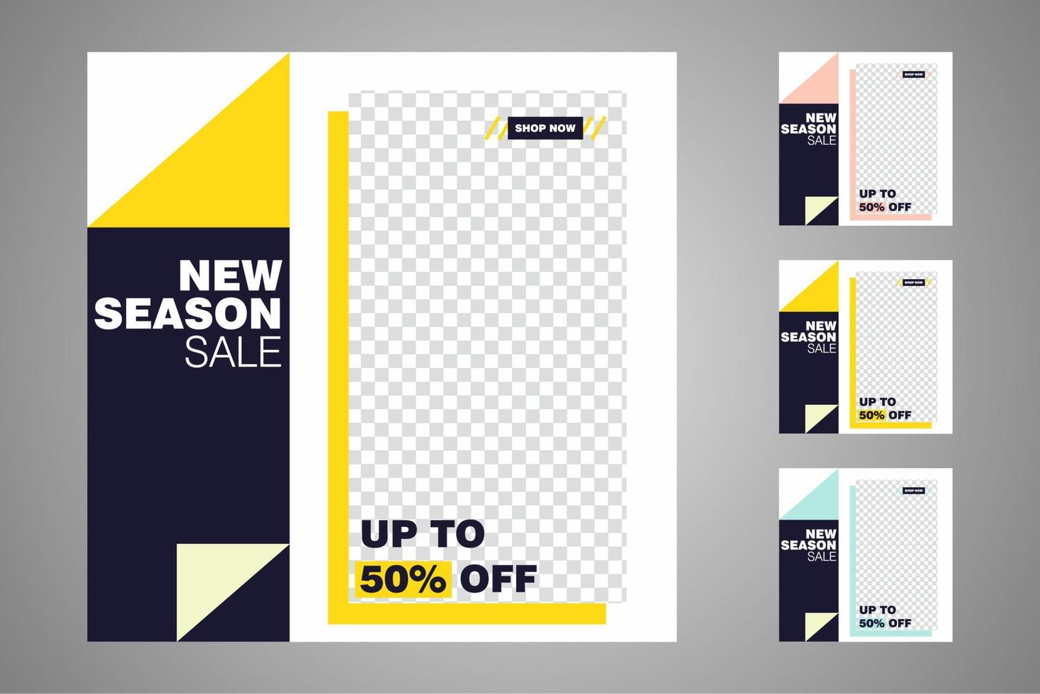 Suitable for social media posts templates and web or internet ads. vector