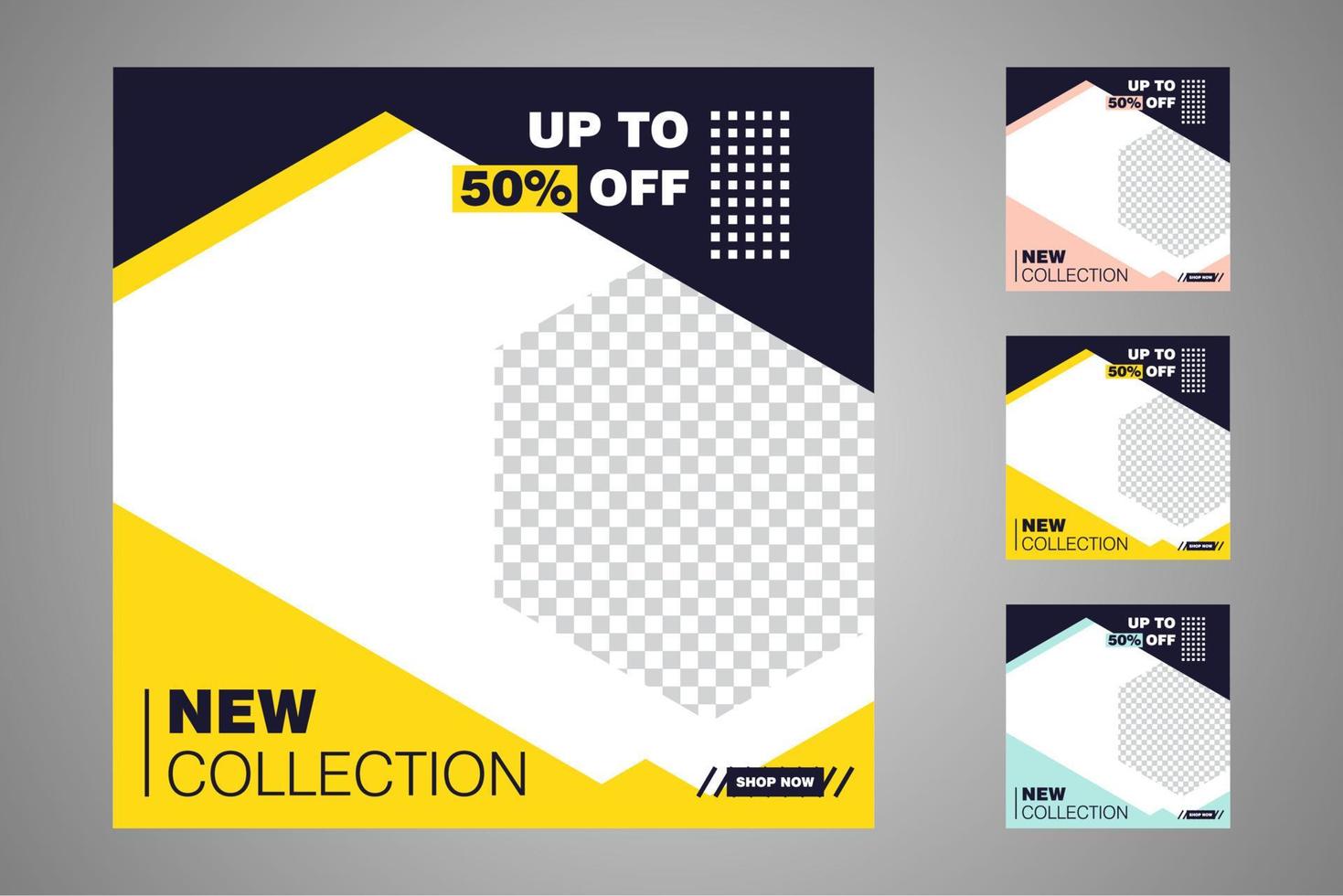 Suitable for social media posts templates and web or internet ads. vector
