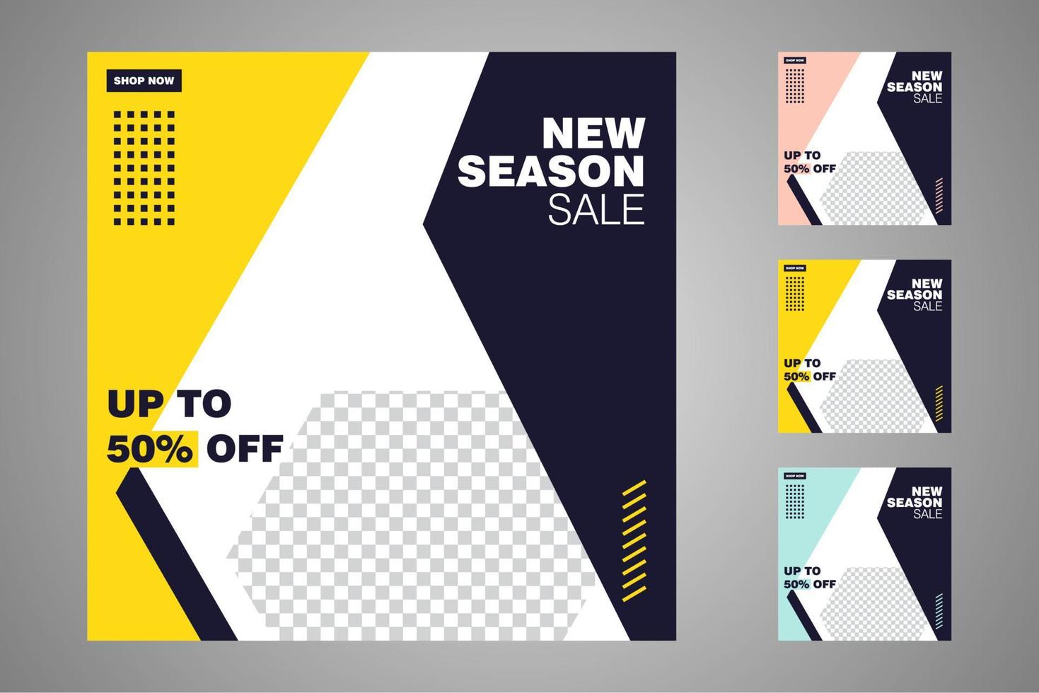 Suitable for social media posts templates and web or internet ads. vector