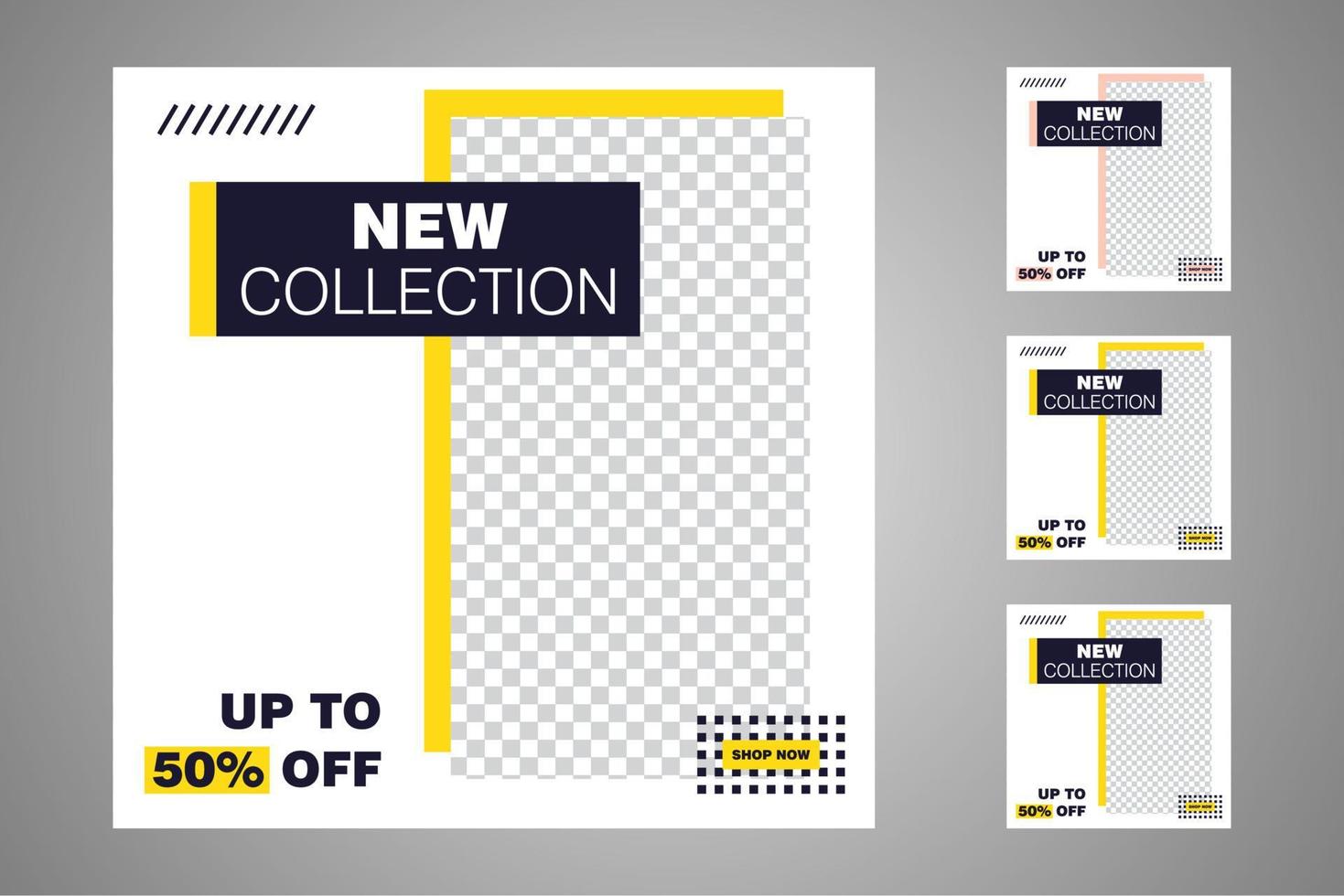 Suitable for social media posts templates and web or internet ads. vector