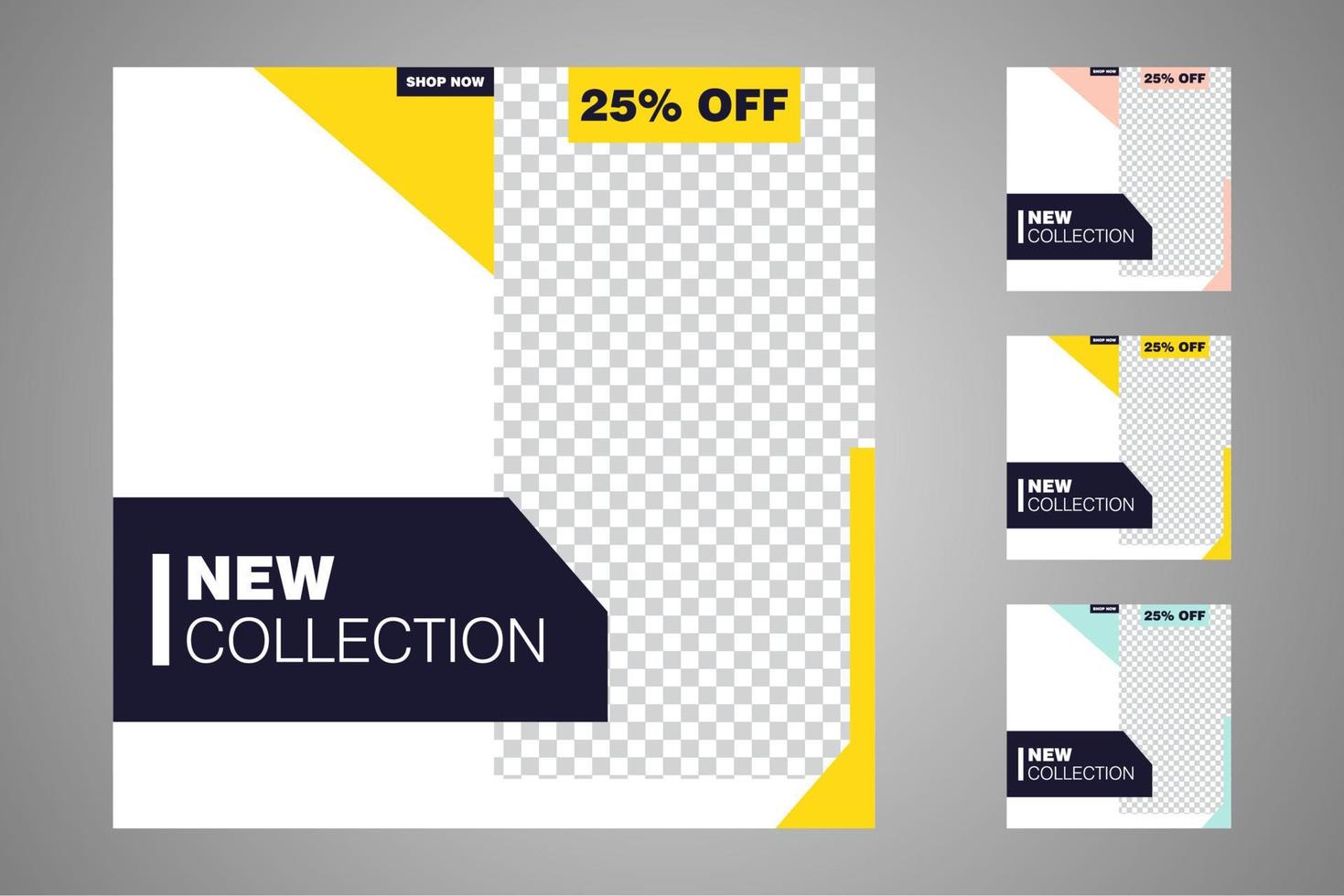 Suitable for social media posts templates and web or internet ads. vector