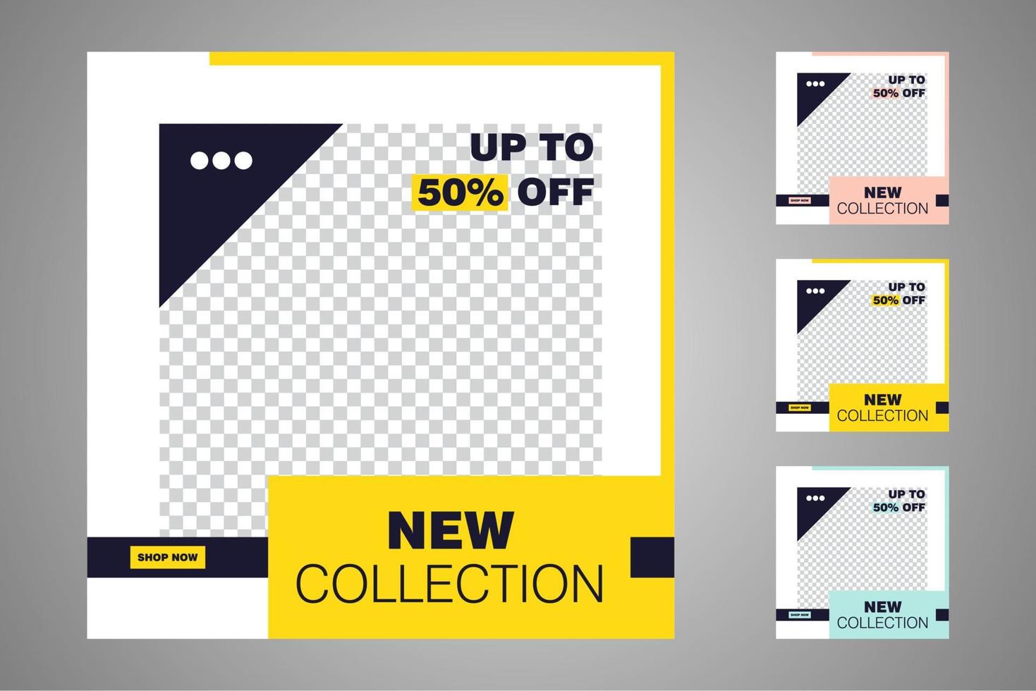 Suitable for social media posts templates and web or internet ads. vector