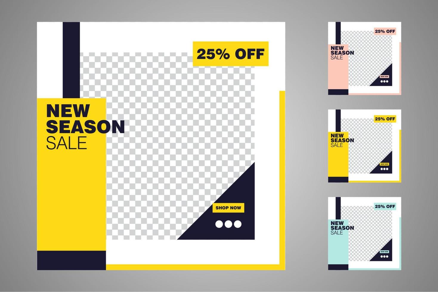 Suitable for social media posts templates and web or internet ads. vector