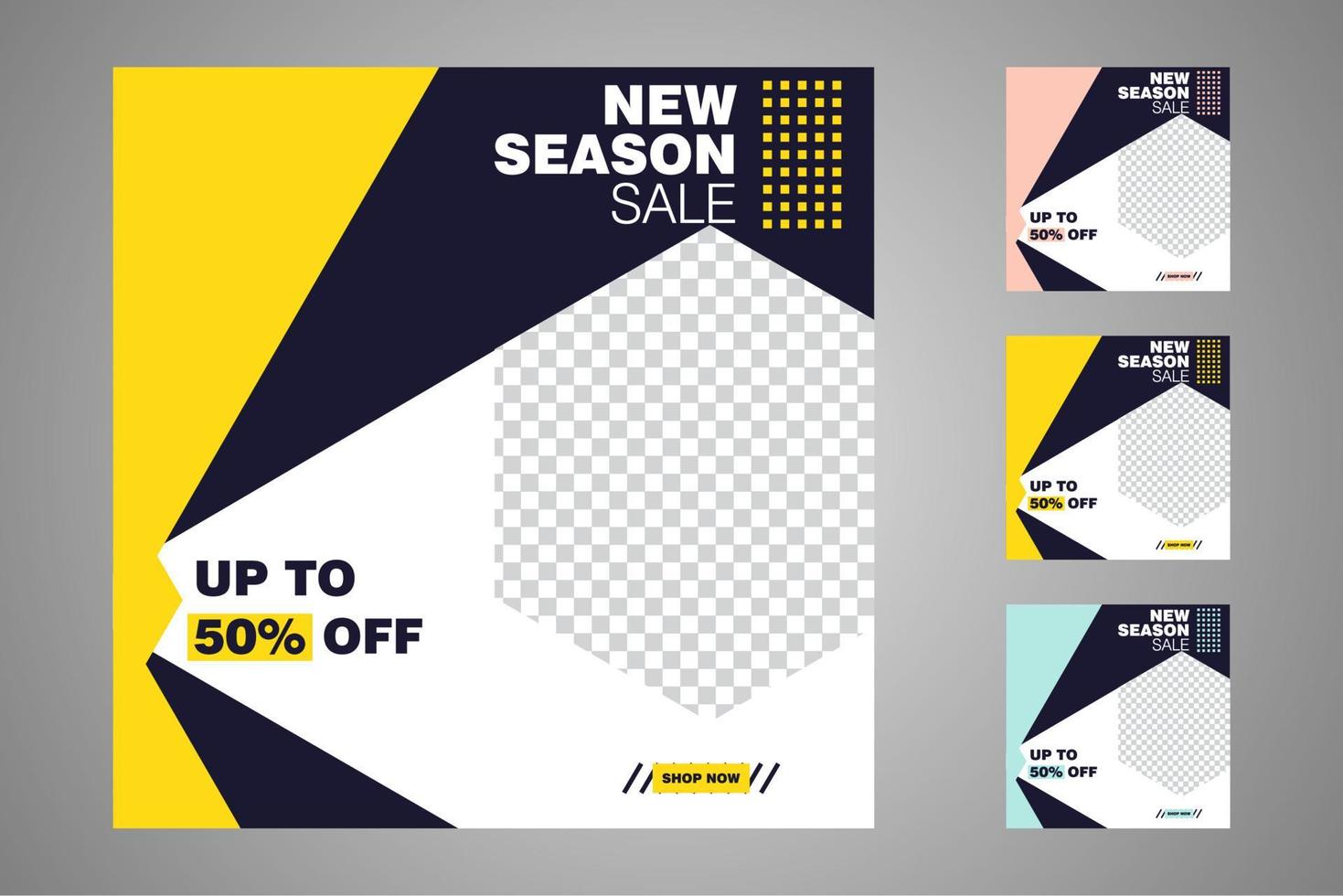 Suitable for social media posts templates and web or internet ads. vector