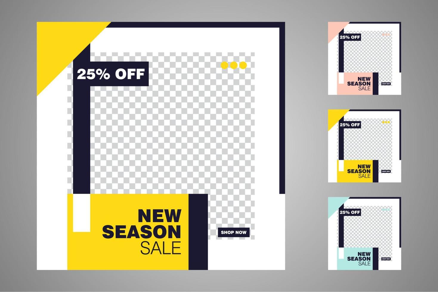 Suitable for social media posts templates and web or internet ads. vector