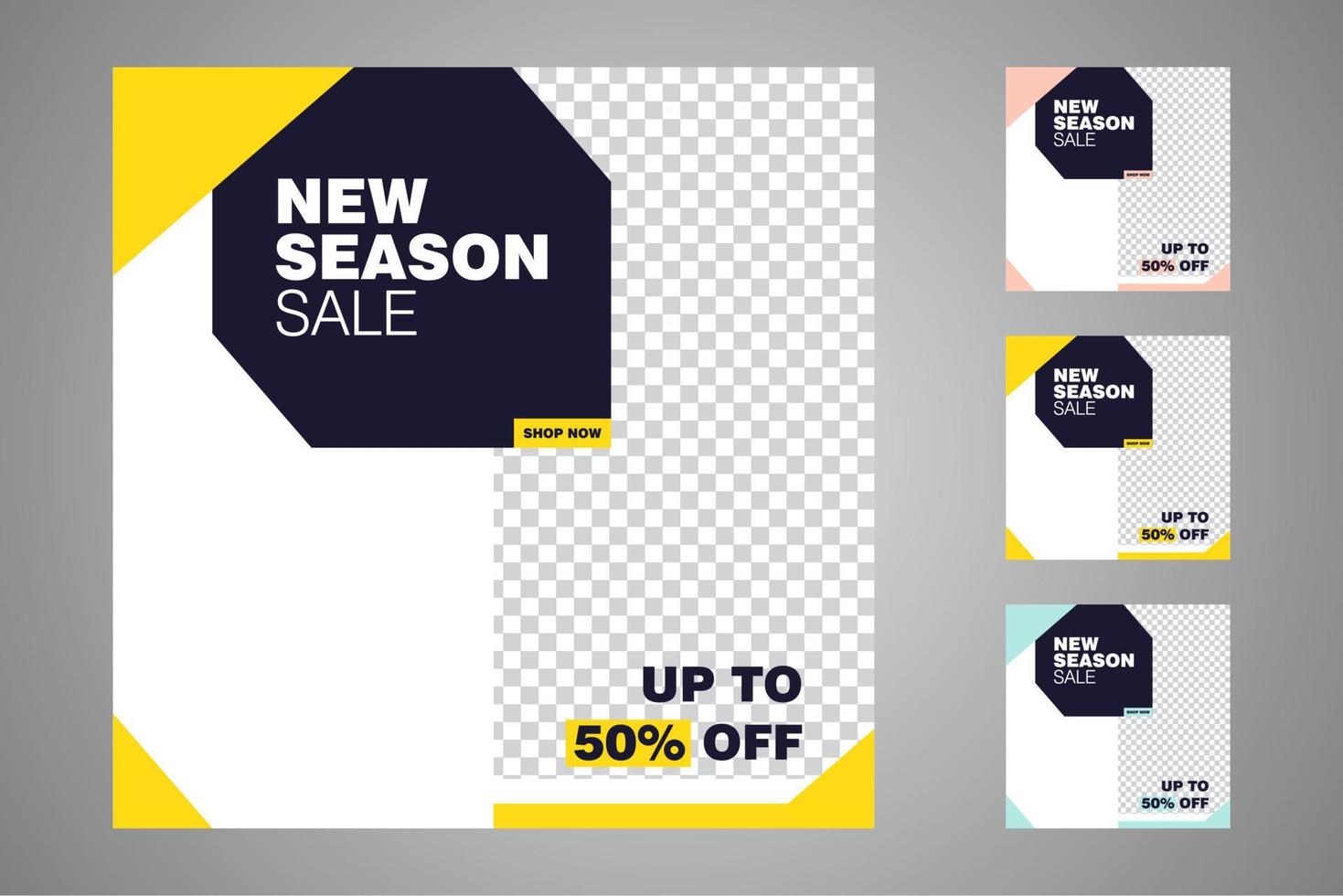 Suitable for social media posts templates and web or internet ads. vector