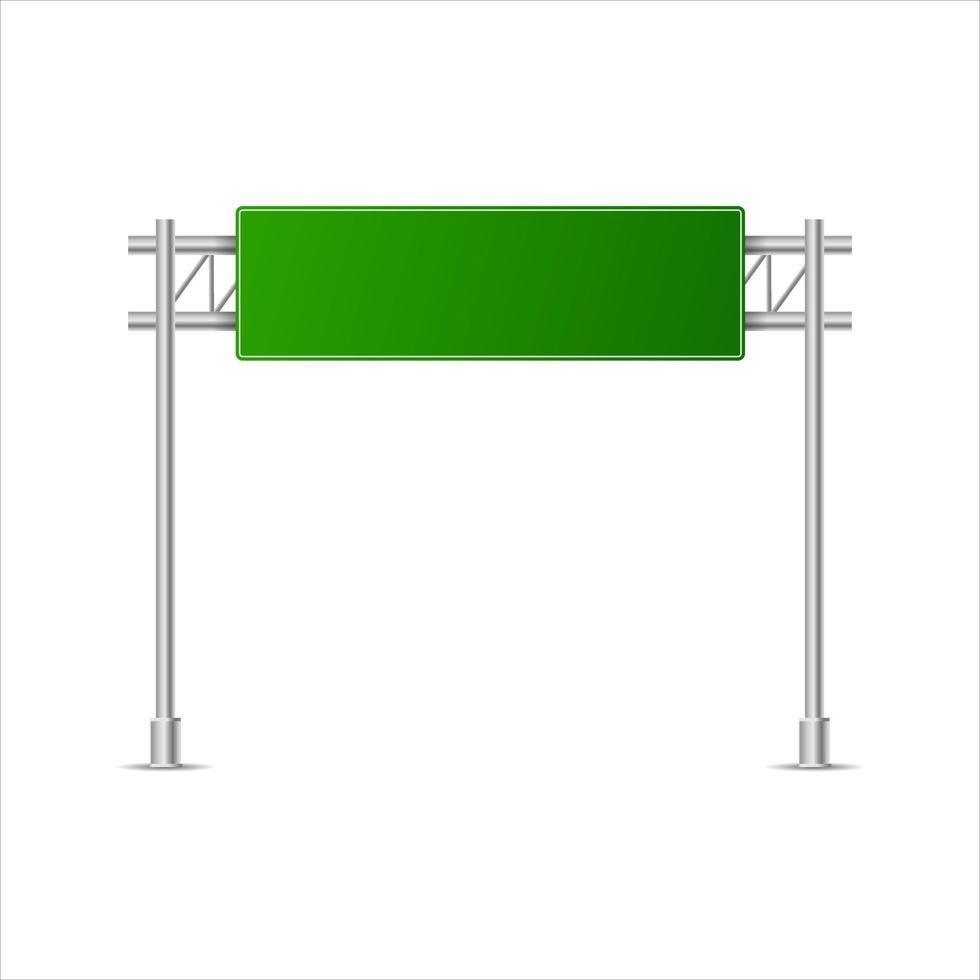 Realistic green street and road signs. City illustration vector. Street traffic sign mockup isolated, signboard or signpost direction mock up image vector