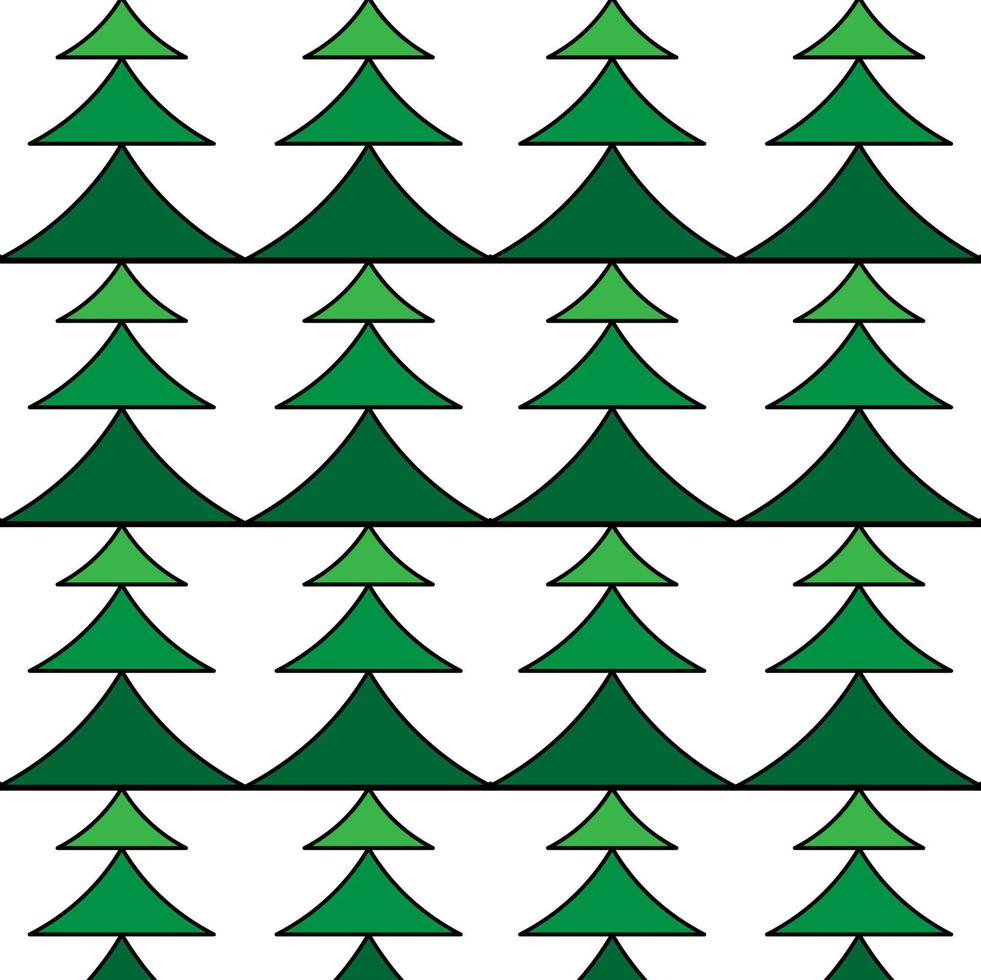 simple pine tree seamless pattern perfect for background or wallpaper vector