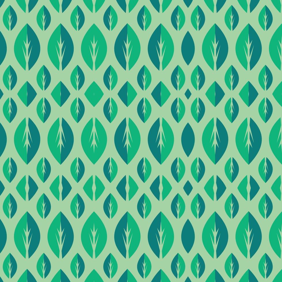 Seamless Pattern Background of Leaves Shape vector