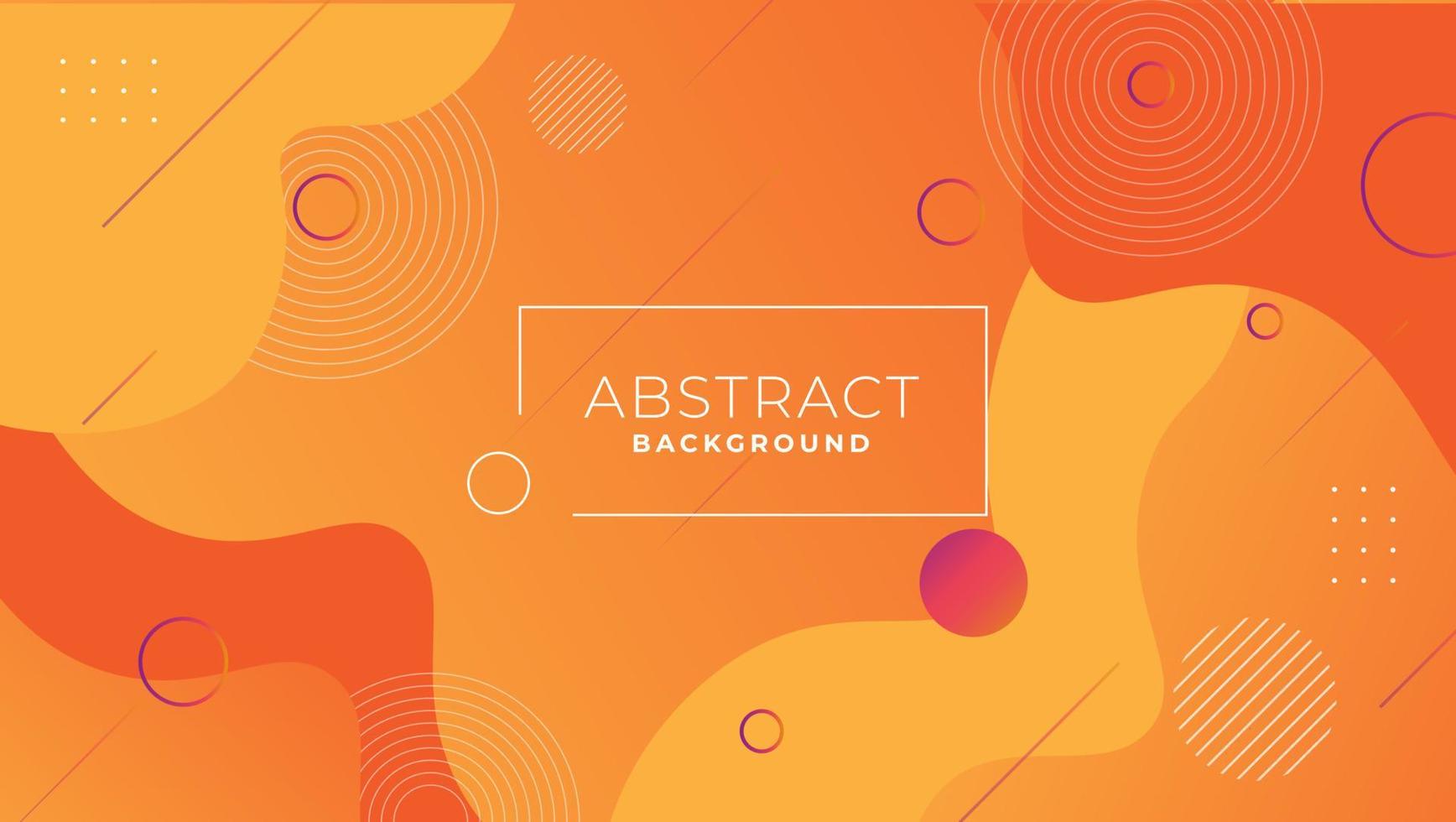 Abstract orange background white lines vector