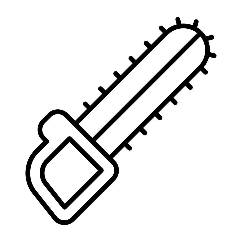 Chainsaw Line Icon vector