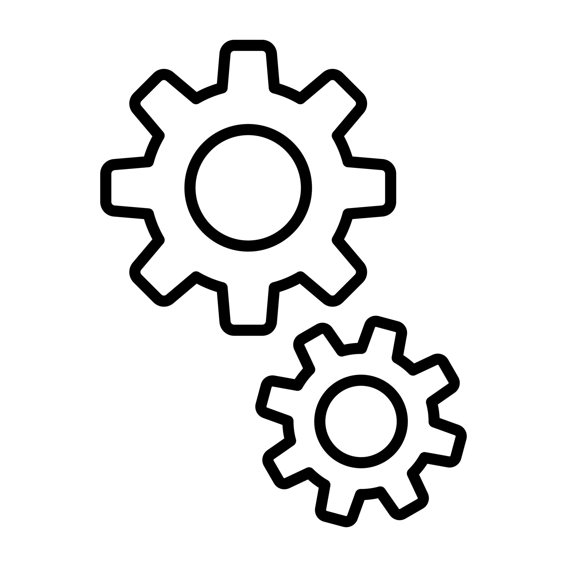 Cog Line Icon 4568721 Vector Art at Vecteezy