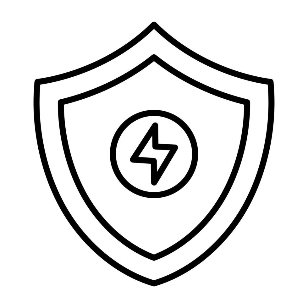 icono de línea de protección de electricidad 4568729 Vector en Vecteezy