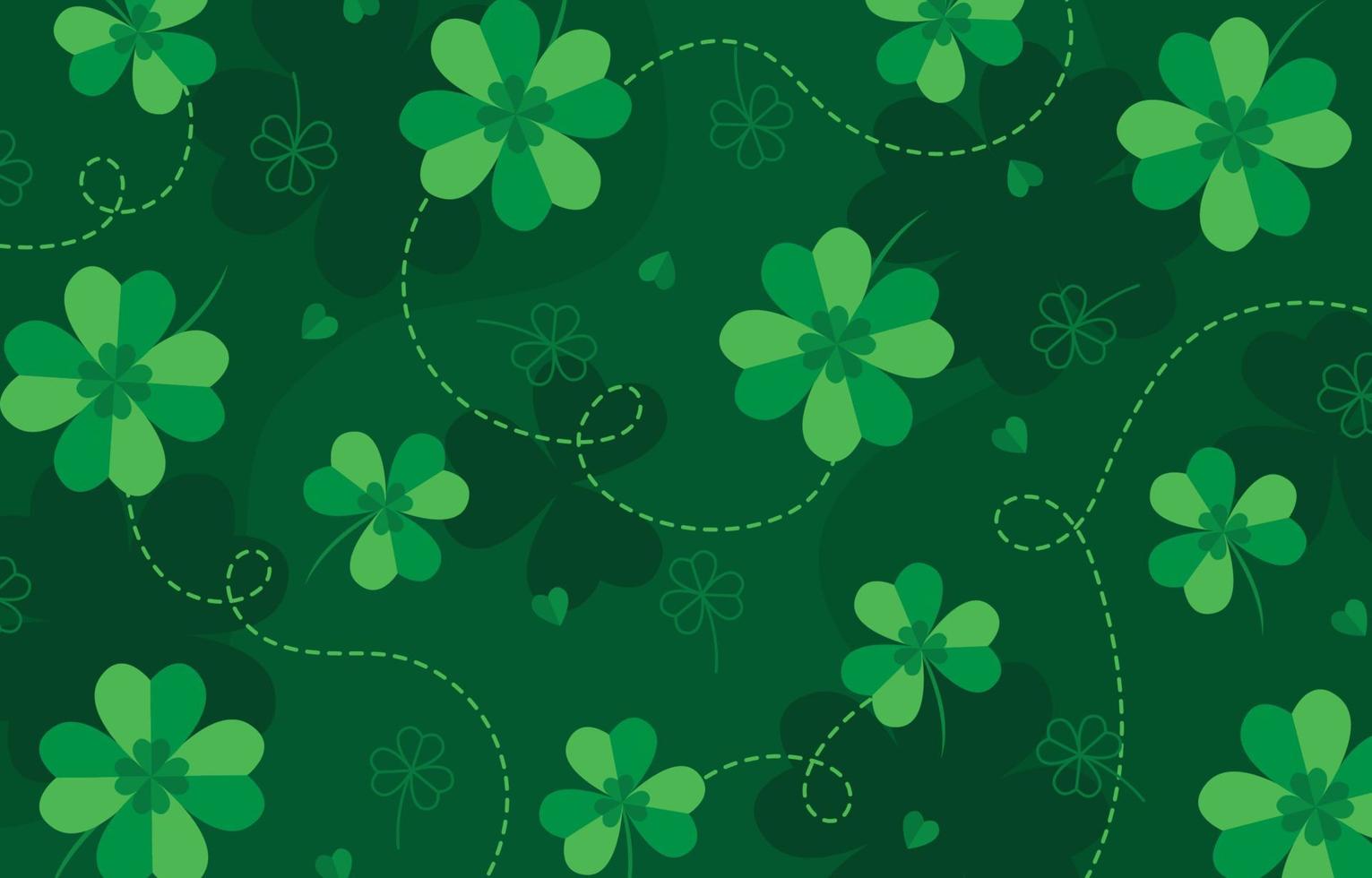 Saint Patrick's Day Clover Background vector