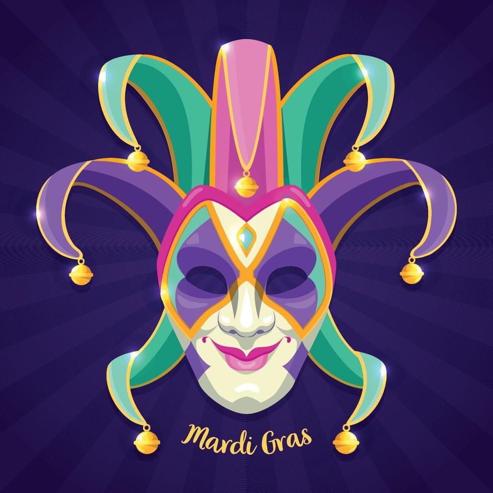 máscara de mardi gras vector