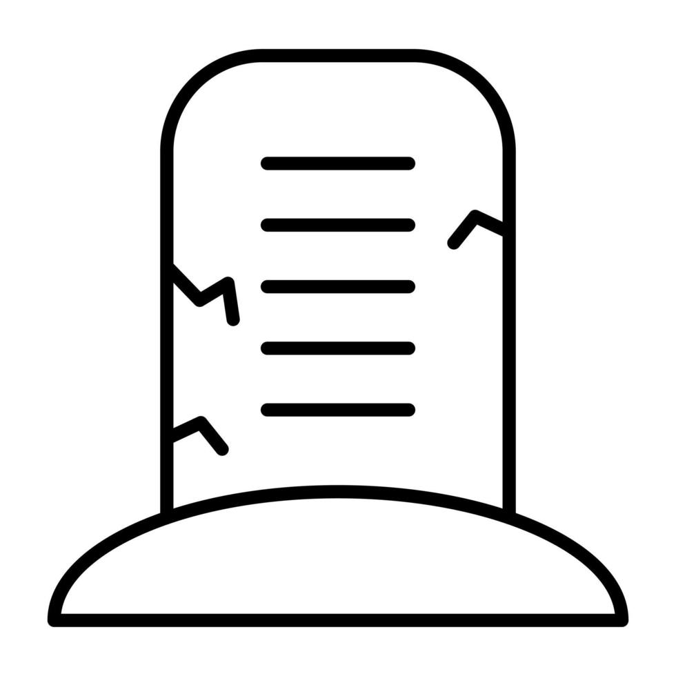 Cemetery Line Icon vector