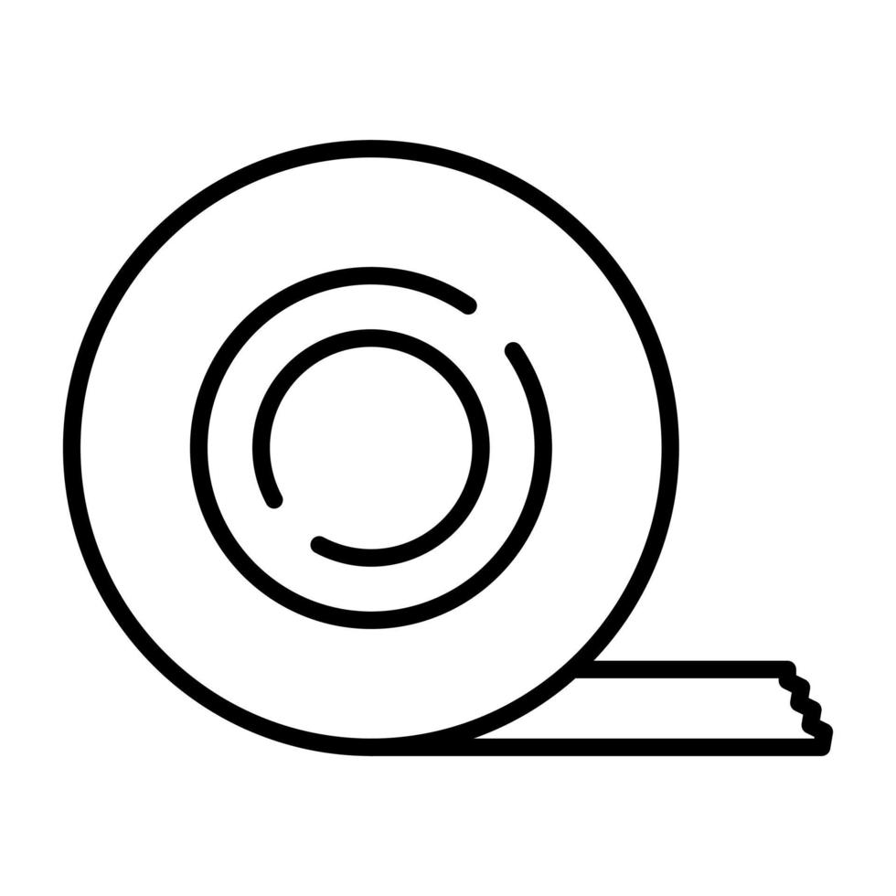 Insulating Tape Line Icon vector